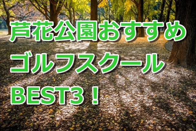 芦花公園で初心者におすすめのゴルフスクール3選！